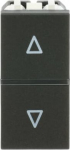 Color: Anthracite.   Rated voltage: 110 - 250 Vac.   Rated current: 10 A.   Direct control.   Size: 1 module. 2CLA214400N1801 | 8427238138794