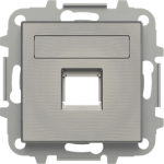 Color: Stainless Steel   Cover plate for data outlets code: 2017.2, 2017.3, 2018, 2018.5, 2018.6 & 2018.8   Included:   - Mounting grid without claws   - Shutters   - Labeling area 2CLA851810A1401 | 8427238135946