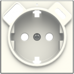 Color: Soft White   Cover plate for Schuko w/ USB socket outlet code: 8188.4 2CLA858840A1101 | 8427238272689