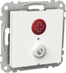 Call push-button, Exxact, with signal outlet, RWC system, white WDE002245 | 3606480207167