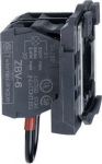 Light block with body/fixing collar for BA9s bulb <=250V. range of product: Harmony XB5 - product or component type: complete body/light block assembly - device short name: ZB5 - fixing collar material: plastic - connections - terminals: screw clamp  ...