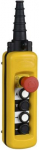 Pendant control station, Harmony XAC, plastic, yellow, 4 push buttons 2NO + 1NC, 1 emergency stop la XACA49131 | 3389110501056