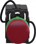 Pilot light, Harmony XB5, red, plastic, 22mm, universal LED, plain lens, 400V XB5AV5B4 | 3389119039659