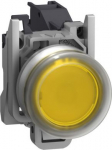 Complete push button, Harmony XB4, Explosive atmosphere, pushbutton yellow with boot and legend inse XB4BP581GEX | 3606489485924