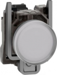 Pilot light, Harmony XB4,metal, white, 22mm, universal LED, plain lens, 110...120V AC XB4BVG1 | 3389110891959