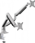 BP0043 Dual Monitor Desk mount, 13"-32",gas spring, aluminum BP0043 | 4052792046489