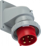 CEE-flanged plug angled 5x16A (3P+N+PE) 6h IP67 TT red 777152-6TT | 9003399729249