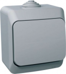 1-klahviga kahesuunaline l&uuml;liti IP44 hall Cedar Plus WDE000660 | 3303432400194