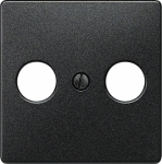 TV cover plate, carbon metallic, Delta I-System 5TG1223 | 4001869233956