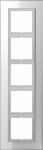 5-gang frame, white glass, LS Plus LSP985GLWW | 4011377070196