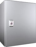 AX Compact enclosure, WHD: 300x380x210 mm, stainless steel 1.4301, with mounting plate, single-door, with one cam lock 1005000 | 4028177814943