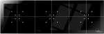 Triple glass panel, horizontal, black GP3-444-B-H GP3-444-B-H