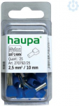 Twin end sleeves, 2.5/10, blue, 25 pieces 270792/25 | 4011923582081