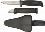 Knife set with double sheath, stainless steel, 30x2 mm and 100x2.5 mm MBKN42 | 7392529136364