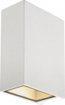 QUAD 2 XL wall light, square, white, 2x 3.2W COB LED, 3000K, IP44, up/down 232441 | 4024163148658