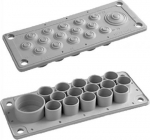 Przepusty boczne membranowe służą do wprowadzania kabli niskiego napięcia. Cechuje je odporność na promieniowanie UV, oleje oraz wysokie temperatury. Pokrywy posiadają stopień ochrony IP65 lub IP55. Montowane są za pomocą zacisk&oacute;w mocujących. 34.716  ...