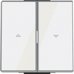 Color: White Glass   Rocker for blind switch/push-button code: 8144 & 8144.1 2CLA854400A2101 | 8427238136066