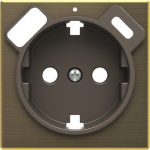 Color: Antique Gold   Cover plate for Schuko w/ USB socket outlet code: 8188.4 2CLA858840A1201 | 8427238272696