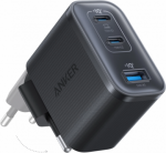 Anker Nano Charger 70W, 3 ports, Black | 2 x 24 pin USB-C, 4 pin USB Type A A121AL11 | 194644260590
