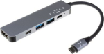 Fixed | 5-port USB-C HUB Mini for laptops and tablets | FIXHU-MN-GR FIXHU-MN-GR | 8591680136506