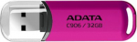 MEMORY DRIVE FLASH USB2 32GB/PINK AC906-32G-RPP ADATA AC906-32G-RPP | 842243031423