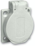 Socket outlet, Mureva PK, Schuko Panel, 50x50, Gray, IP54 PKS51G | 3303432319809