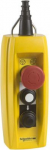Pendant control station, Harmony XAC, plastic, yellow, 2 push buttons, 1 emergency stop XACB3191 | 3389110470734