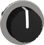 Head for selector switch, Harmony XB4, flush mounted black knurled knob 3 position return center ZB4FD59 | 3606489581329