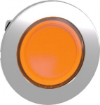 Head for illuminated push button, Harmony XB4, metal, orange flush, 30mm, spring return, universal L ZB4FW353 | 3606489582685