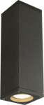 THEO UP-DOWN OUT wall light, square, anthracite, GU10, max. 2x35W 229535 | 4024163141789
