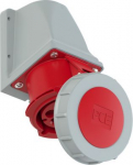 CEE-wall mounted socket 7x32A (6P+PE) 6h IP66/IP67, red 1272-6V | 9003399023163