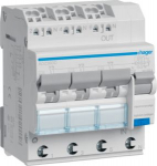 3x19+N 6kA C 10A 30mA type A with QuickConnect Residual Current Breaker with Over-Current (RCBO) ADZ360D | 3250611020165
