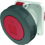 63A3P 9H400V panel mounted receptacle TA IP 67  with frame terminal and X-CONTACT 1265A | 4015394009009