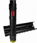 Divisible pipe, black with red clips EVOCAB SPLIT 110mm/1,2m 450N 2054611001203P08003 | 4752053033288