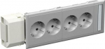 CYB-PS socket outlet, 2xDouble slave, Wieland - 37&deg;, Aluminium 5940043 | 7332418015448