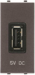 N2185 AN USB Charger, anthracite, 1 module Zenit 2CLA218520N1801 | 8427238163246