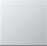 Metal 1-gang rocker, aluminium, LS AL2990 | 4011377182158