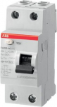 FH202 AC-63/0.03 Residual Current Circuit Breaker (RCCB) 2P 63A 30mA AC 2CSF202004R1630 | 8012542893806