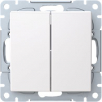10666UC-916 Double switch without frame, IP21, white, Saga 2TKA00005005 | 6438199011257