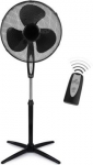 Tristar | Fan | VE-5899 | Stand Fan | 45 W | Diameter 40 cm | Number of speeds 3 | Oscillation | Remote control | Black VE-5899 | 8713016079282