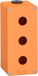 Empty control station, Harmony XAP, XB2 SL, zinc alloy, orange, M25, 3 cut outs 22mm, 80x175x77mm XAPO3503 | 3389119013505
