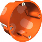 Kārba, tuk&scaron;a reģip&scaron;u sienai 2K &Oslash;68mm, H35mm, PP, oranžs 2003603 | 4012195246725