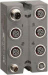 Expansion block, TM7, IP67, 4AO, +/-10V, M12 connector. range of product: Modicon TM7 - product or component type: analog I/O expansion block - range compatibility: Modicon LMC058, Modicon M258 - enclosure material: plastic - bus type: TM7 bus - inpu ...