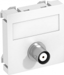 Media Adapteris, video BNC 1x vietīgs, rozete-rozete 45x45mm, PC, dzidri balts, 9010 6105018 | 4012195900344