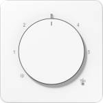 Centre plate with knob room thermostat CD1749BFWW | 4011377195288
