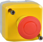 Yellow station, 1 red mushroom head pushbutton &Oslash;40 push-pull 1NC. range of product: Harmony XALK - product or component type: complete control station - device short name: XALK - product destination: for XB5 &Oslash; 22 mm control and signalling units - con ...