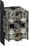 Single contact block, Harmony XAC, spring return, 2 speed, spring return, front mounting, 2NO XENB1181 | 3389110607659