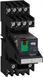 miniature plug in relay pre assembled, Harmony Electromechanical Relays, 10A, 2CO, with LED, lockabl RXM2AB2B7PVM | 3606489563165