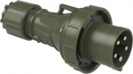 CEE Industrial plug 5x63A (3P+N+PE) 6h IP67 POWER TWIST green 035-6.U | 9003399291692