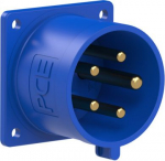 CEE-flanged plug 5x32A (3P+N+PE) 9h IP44 blue 70x70 625-9 | 9003399068676